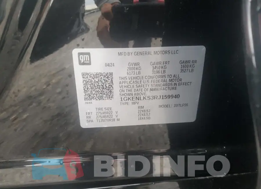 1GKENLKS3RJ159940 Photo# 13
