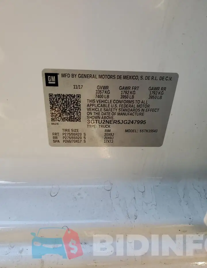 3GTU2NER5JG247995 Photo# 12