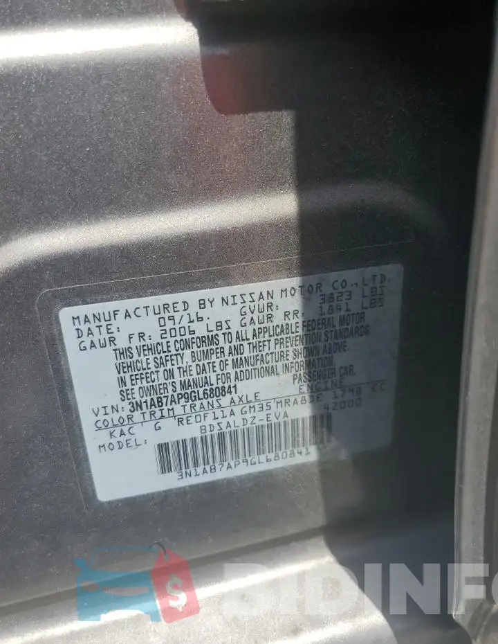 3N1AB7AP9GL680841 Photo# 12