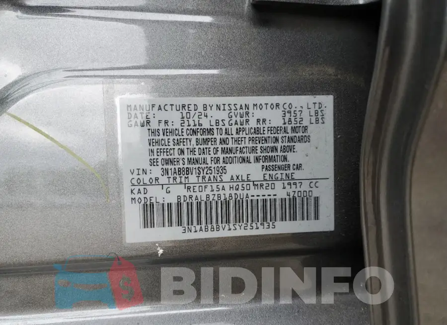 3N1AB8BV1SY251935 Photo# 12
