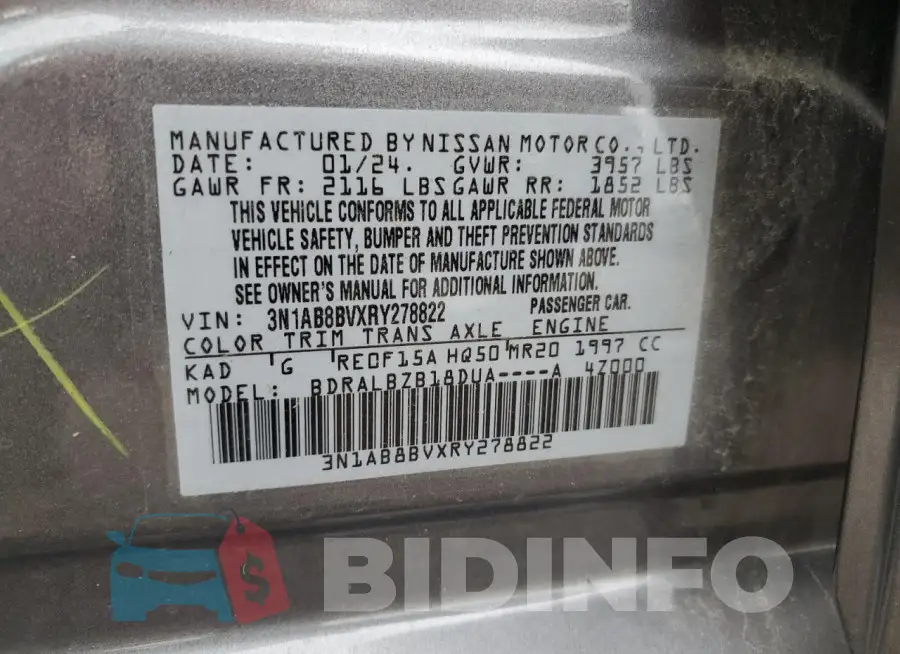 3N1AB8BVXRY278822 Photo# 13