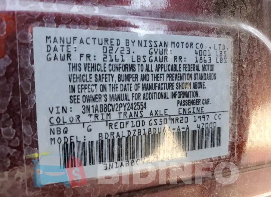 3N1AB8CV2PY242554 Photo# 13