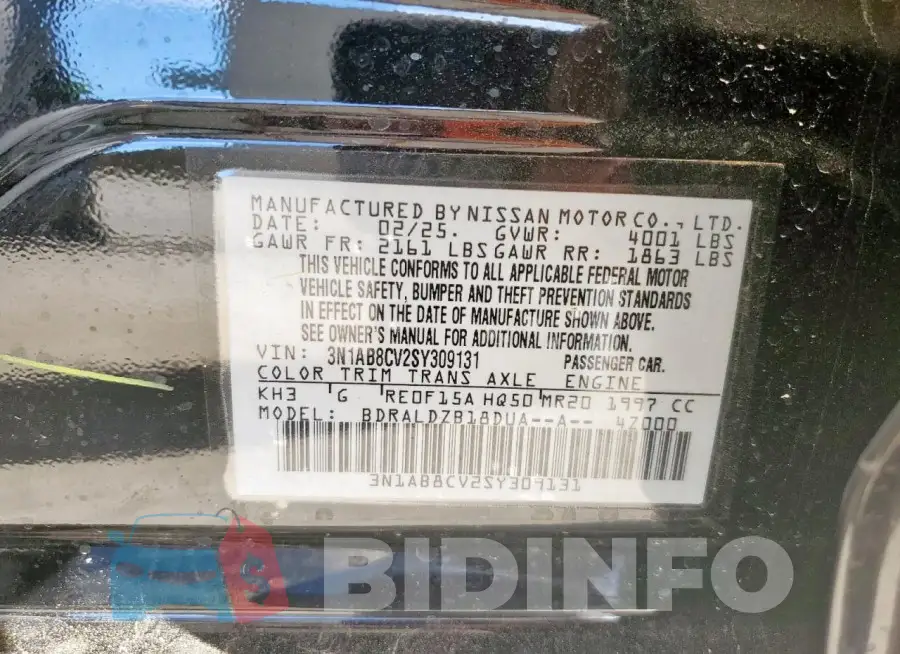 3N1AB8CV2SY309131 Photo# 12
