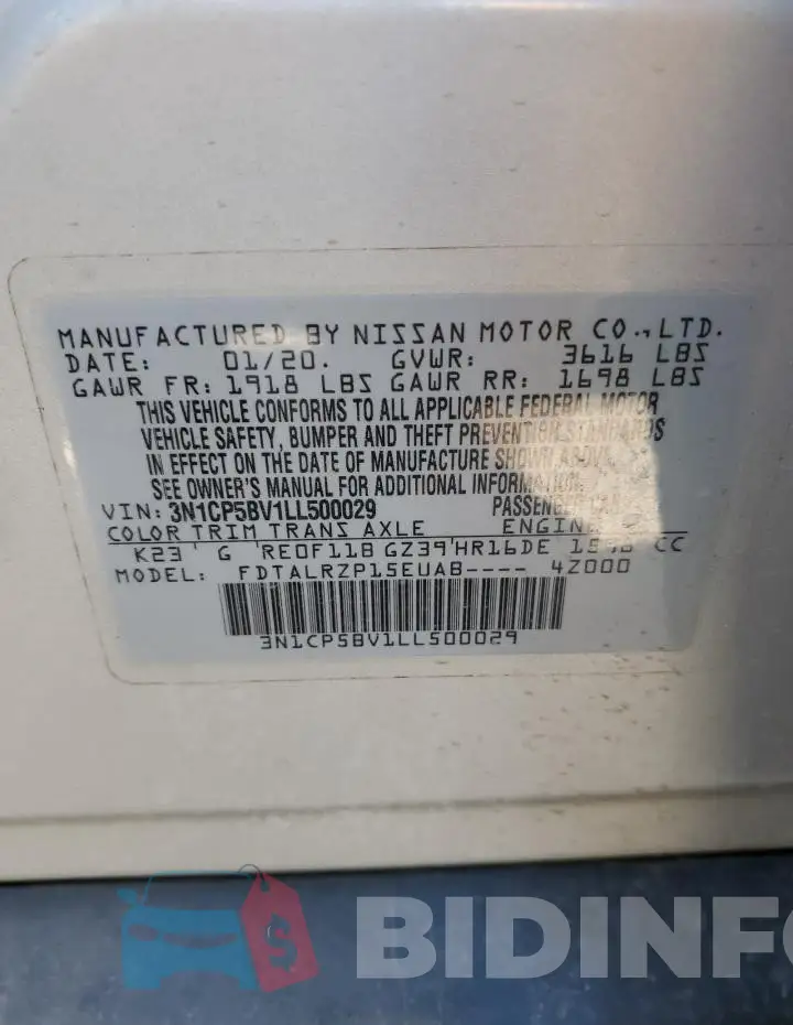 3N1CP5BV1LL500029 Photo# 13