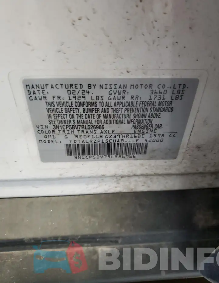 3N1CP5BV7RL526966 Photo# 14