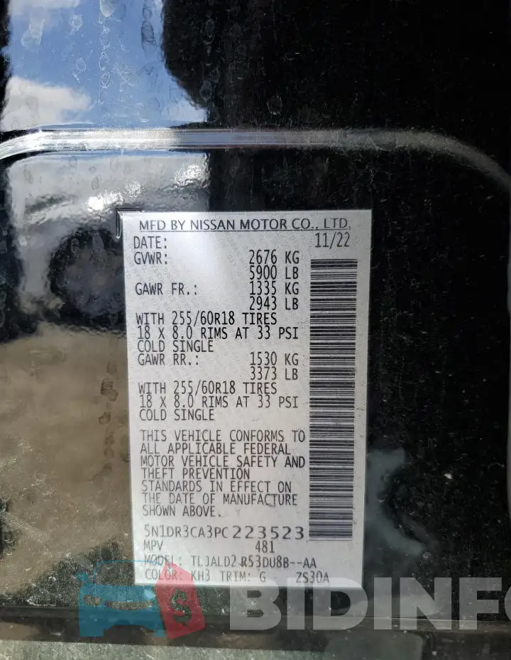 5N1DR3CA3PC223523 Photo# 13