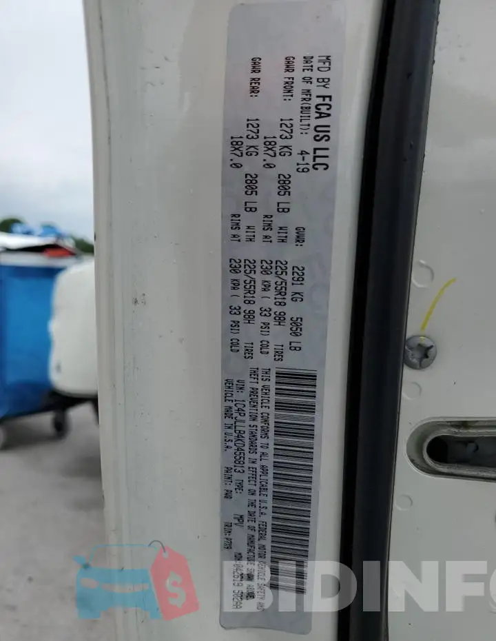 1C4PJLLB4KD455813 Photo# 13