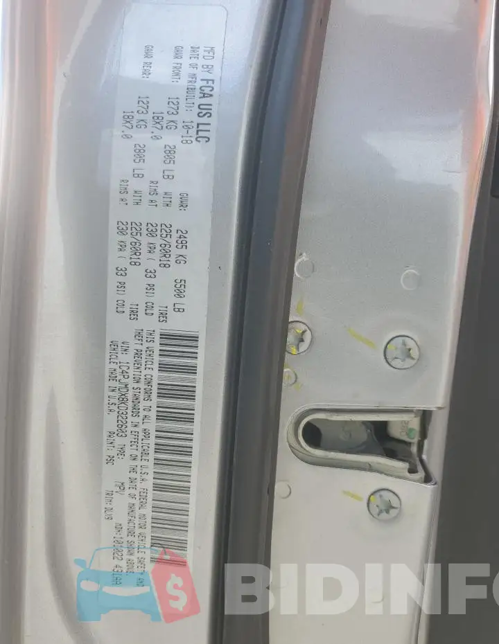 1C4PJMDX8KD322603 Photo# 13