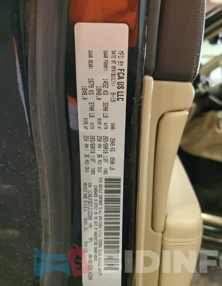 1C4RJFBG7LC122309 Photo# 13