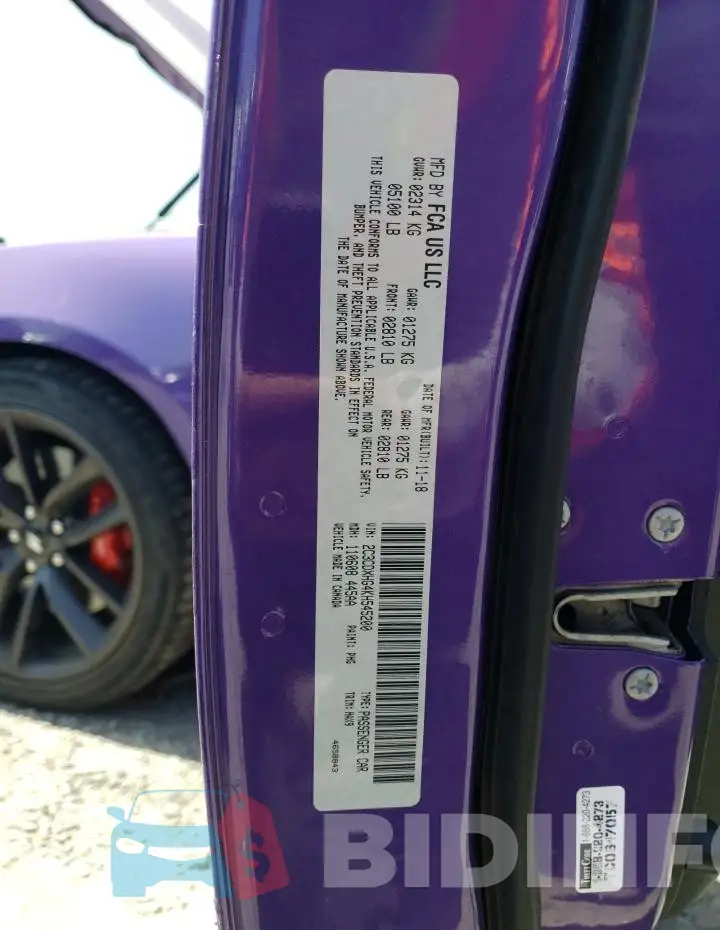 2C3CDXHG4KH545200 Photo# 12