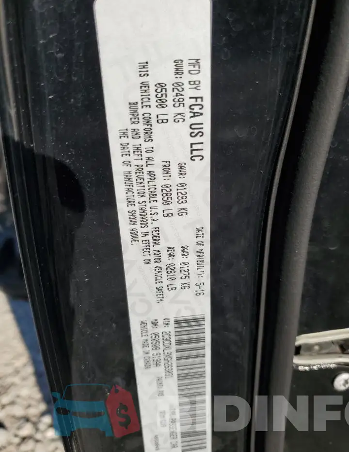 2C3CDXL9XGH263031 Photo# 12