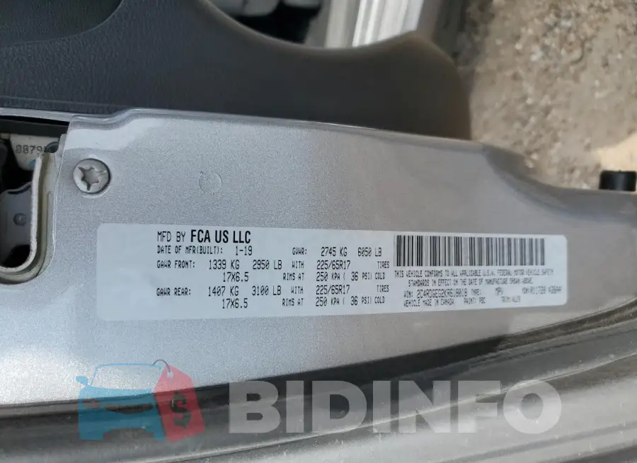 2C4RDGEG2KR618018 Photo# 13