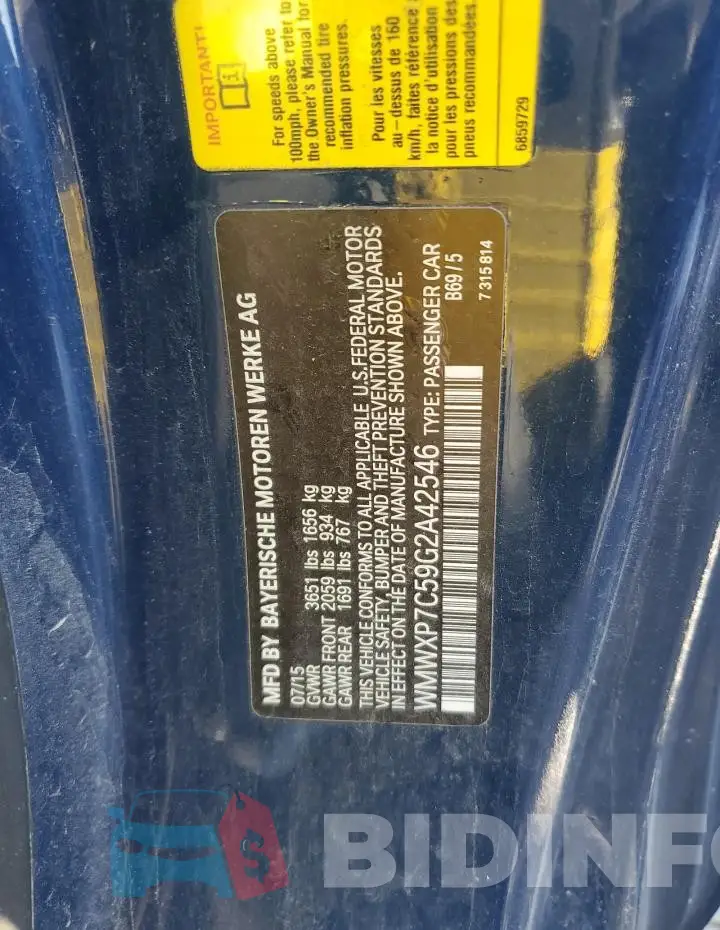 WMWXP7C59G2A42546 Photo# 12