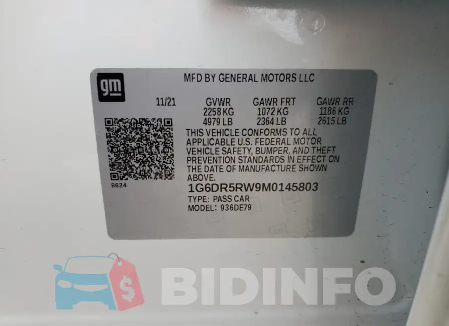 1G6DR5RW9M0145803 Photo# 12
