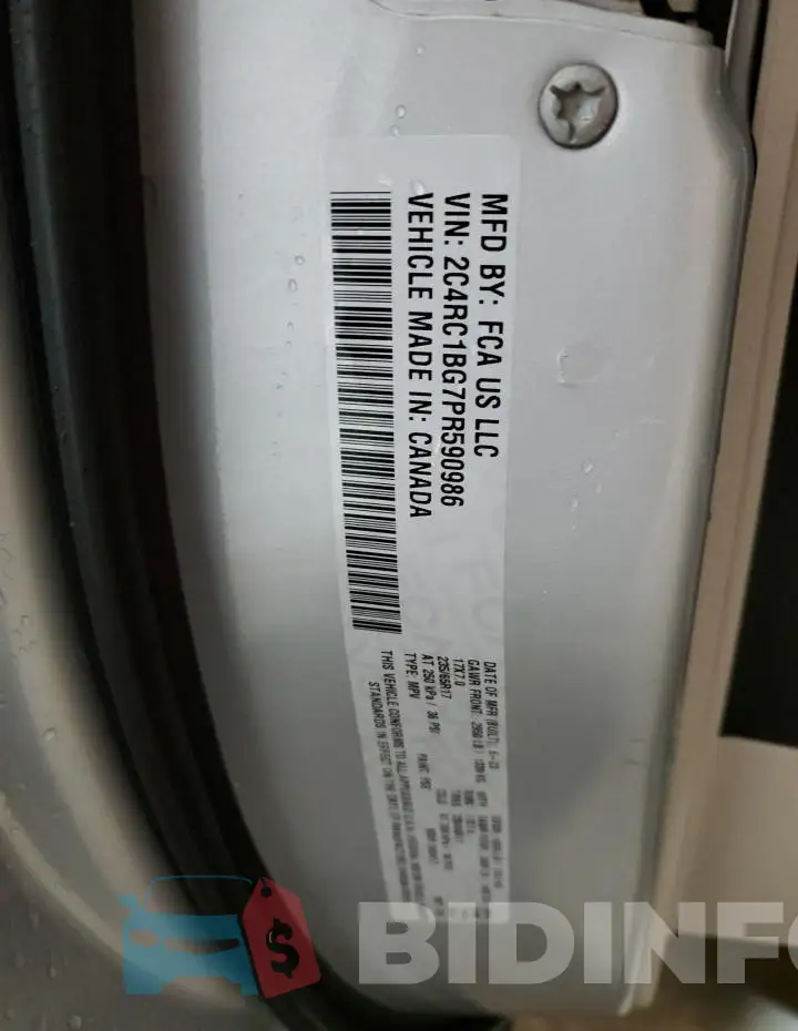 2C4RC1BG7PR590986 Photo# 13
