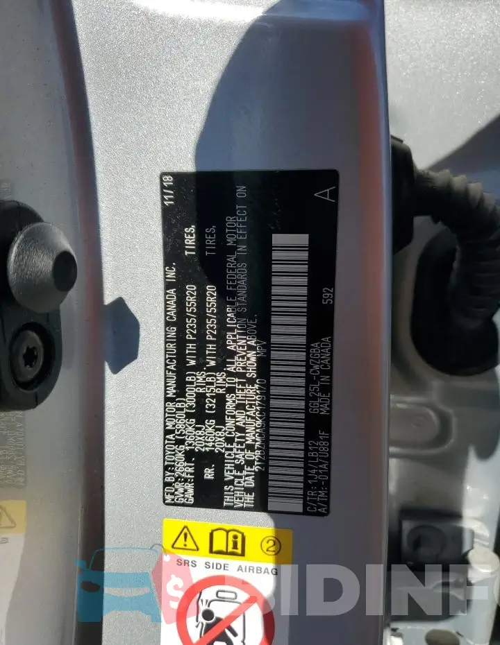 2T2BZMCA9KC179170 Photo# 13