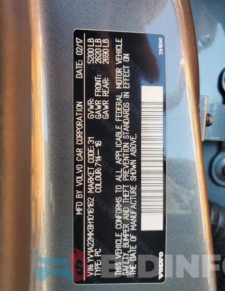 YV1A22MK8H1016162 Photo# 12