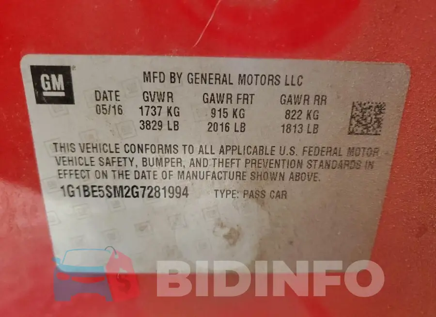 1G1BE5SM2G7281994 Photo# 13