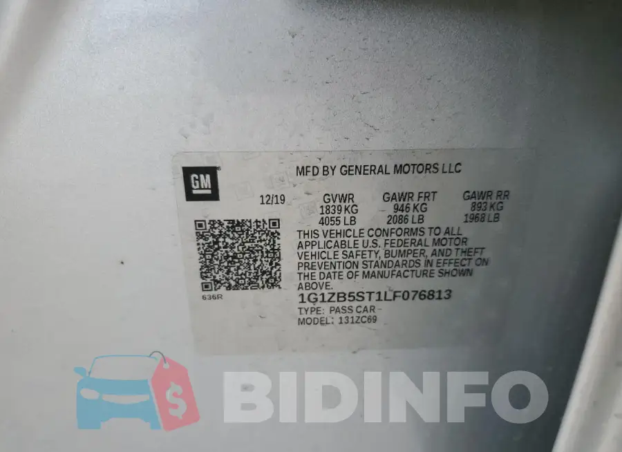 1G1ZB5ST1LF076813 Photo# 12