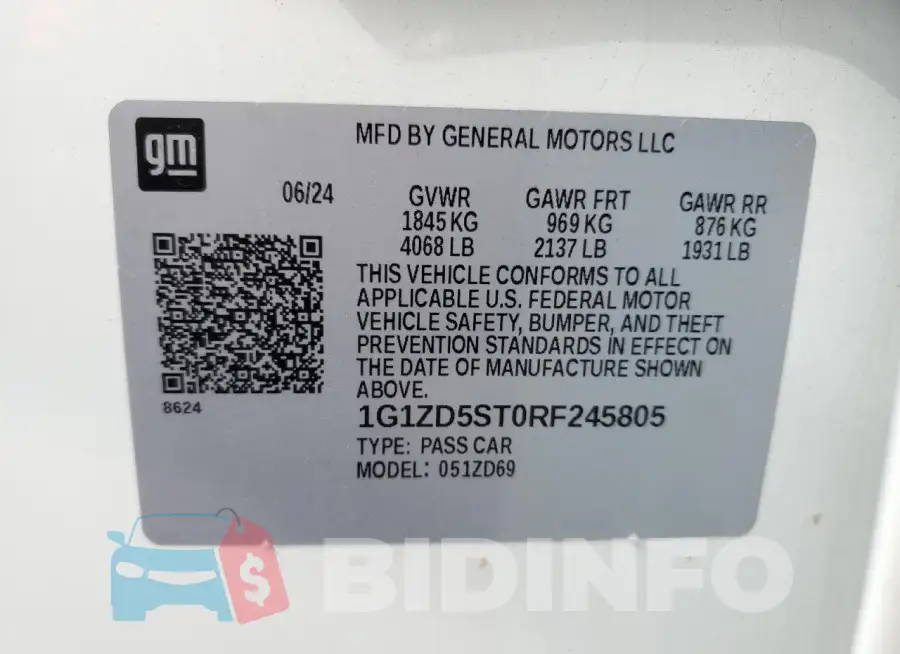 1G1ZD5ST0RF245805 Photo# 13