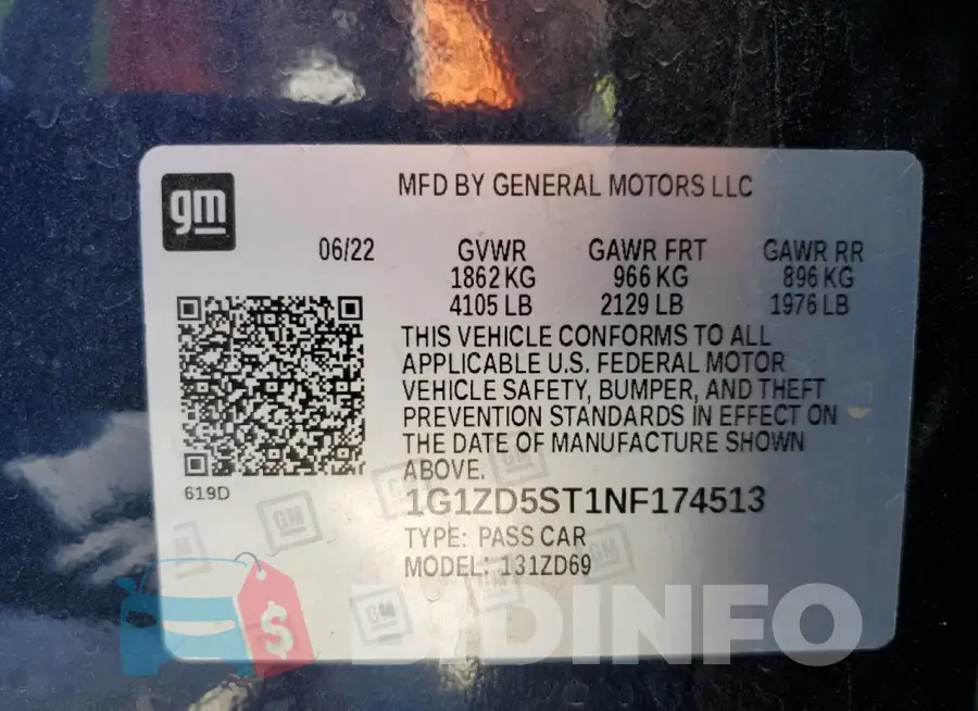 1G1ZD5ST1NF174513 Photo# 12