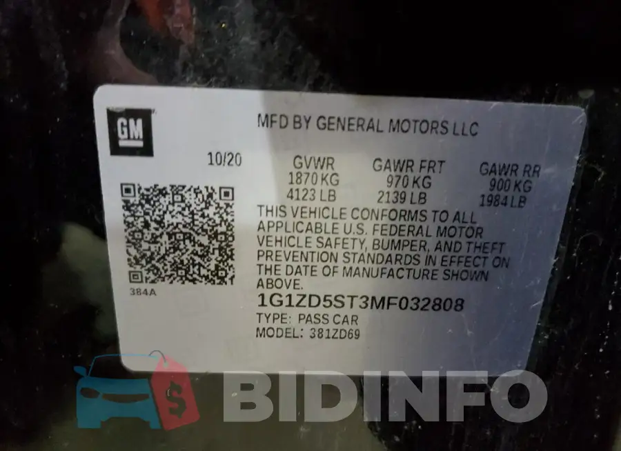 1G1ZD5ST3MF032808 Photo# 13