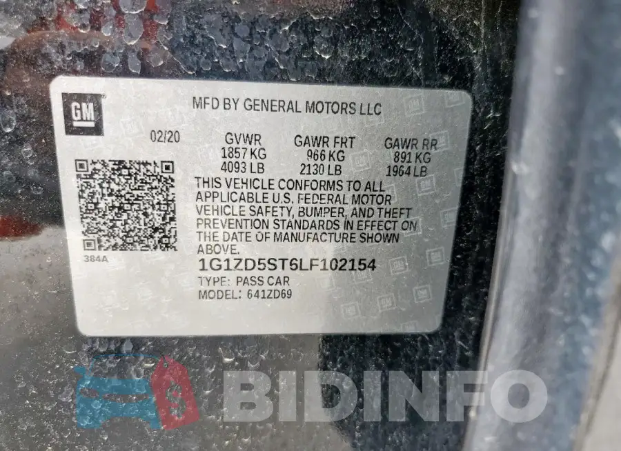 1G1ZD5ST6LF102154 Photo# 12