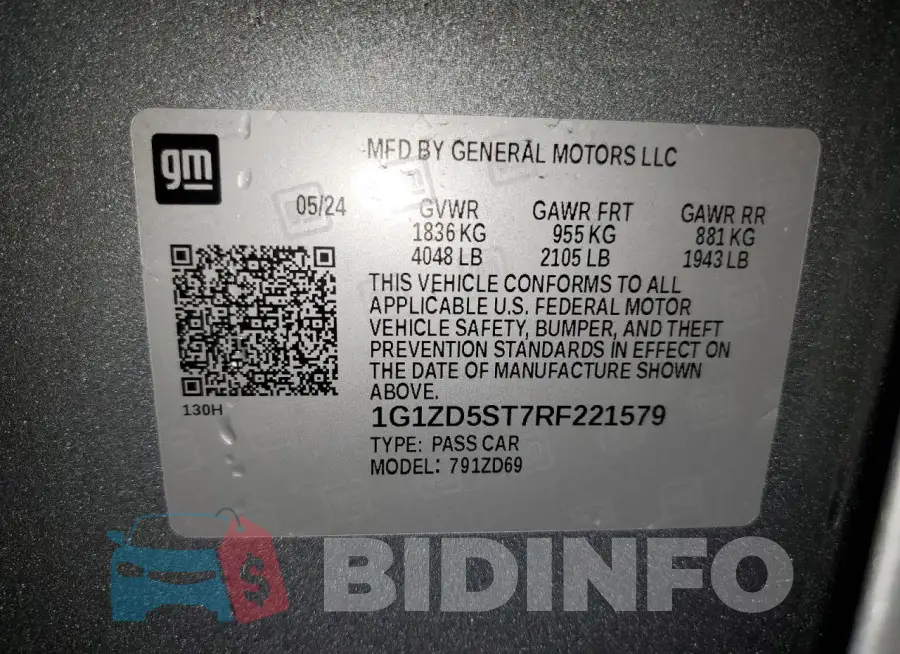 1G1ZD5ST7RF221579 Photo# 12