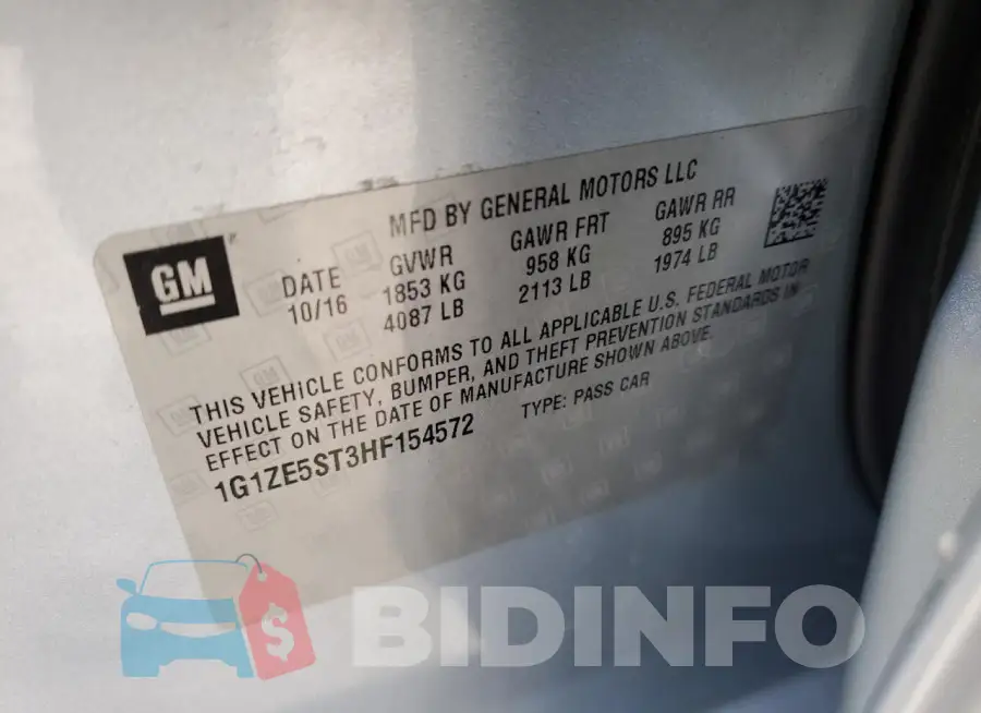 1G1ZE5ST3HF154572 Photo# 12