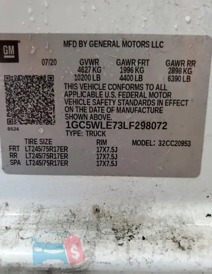 1GC5WLE73LF298072 Photo# 12