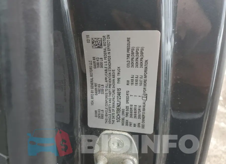 1GCHTBEN2J1234615 Photo# 12