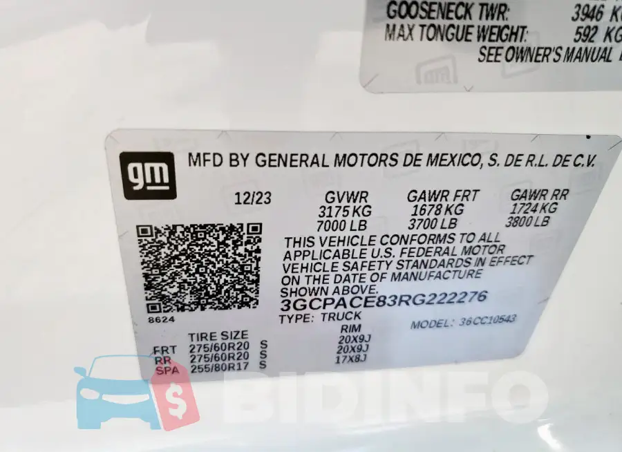 3GCPACE83RG222276 Photo# 12