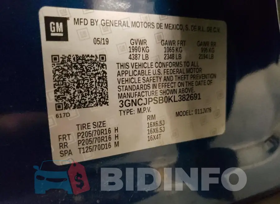 3GNCJPSB0KL382691 Photo# 13
