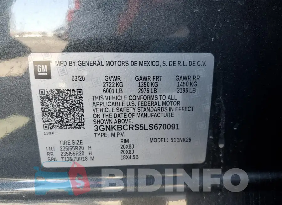 3GNKBCRS5LS670091 Photo# 13