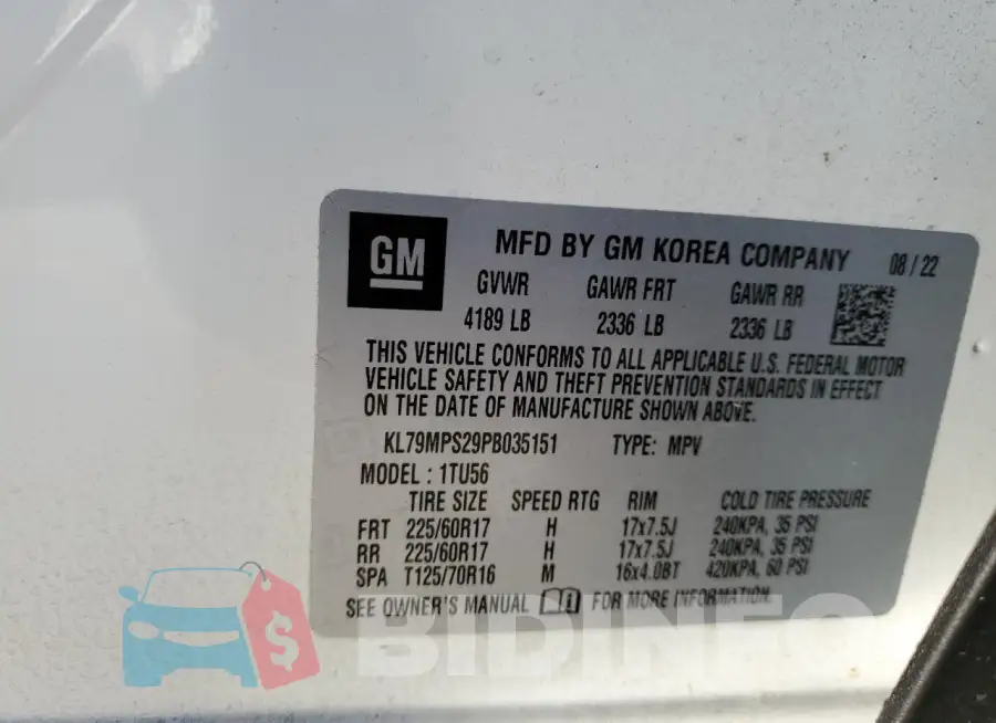 KL79MPS29PB035151 Photo# 13