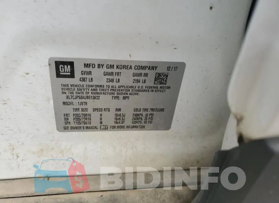 KL7CJPSB4JB613632 Photo# 13