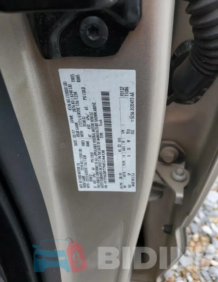 1FT7W2BT7HEC94138 Photo# 12