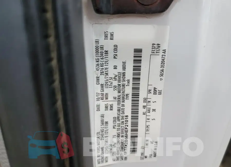 1FT7X2B66HEF21018 Photo# 12