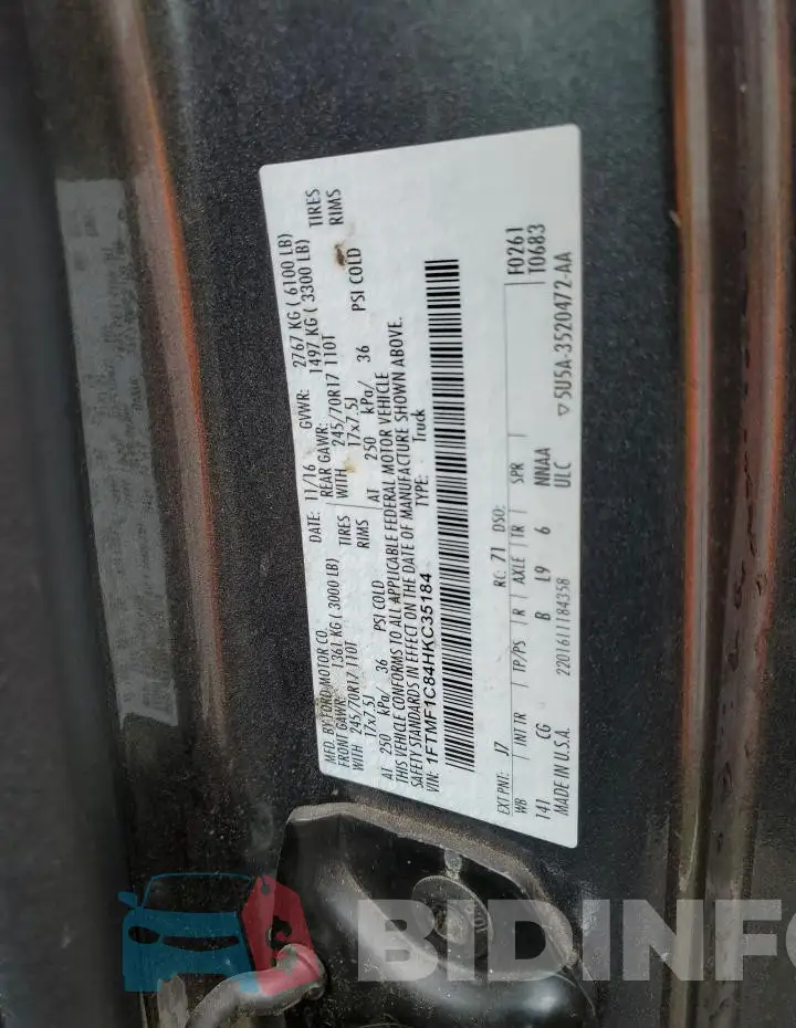 1FTMF1C84HKC35184 Photo# 12