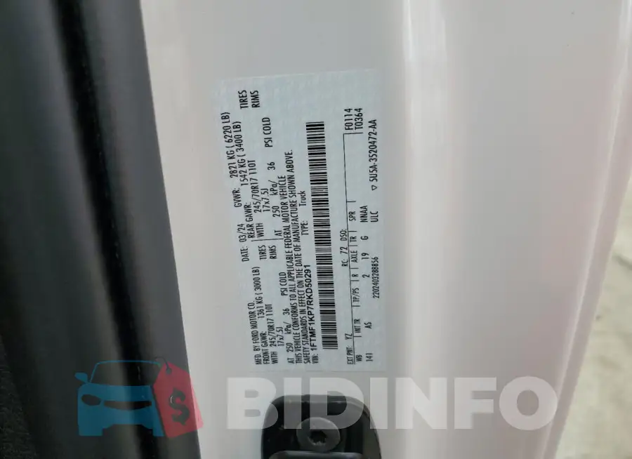1FTMF1KP7RKD50291 Photo# 12