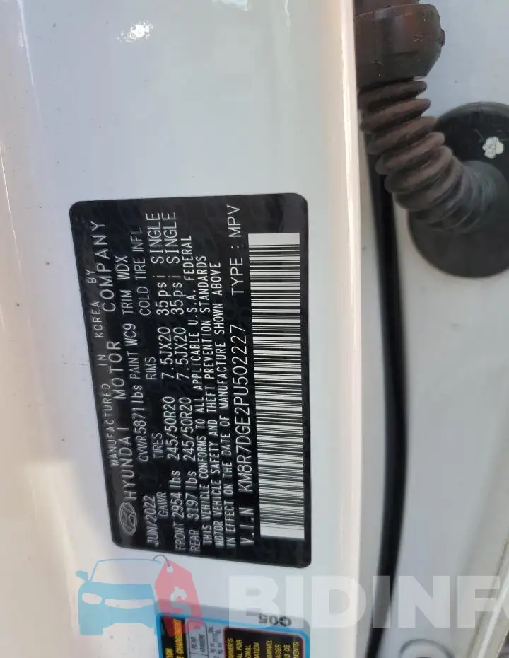KM8R7DGE2PU502227 Photo# 14