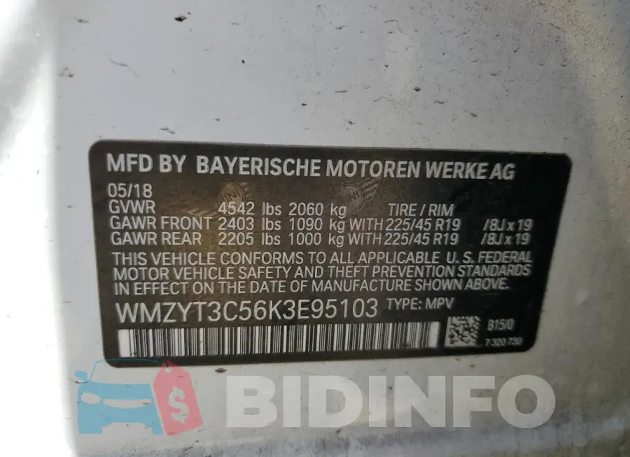 WMZYT3C56K3E95103 Photo# 13