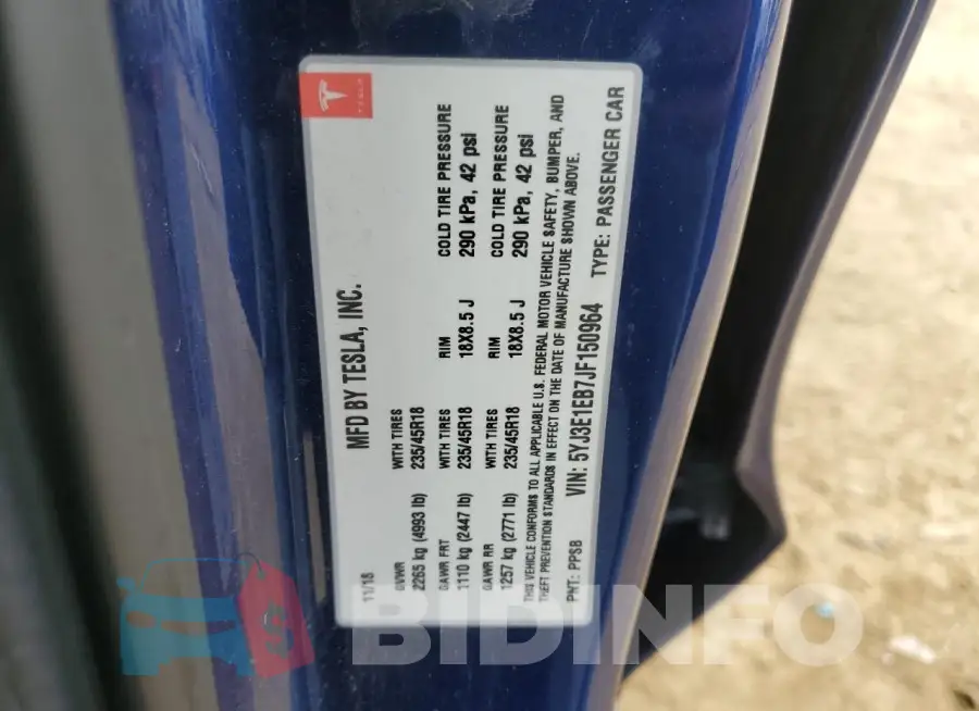 5YJ3E1EB7JF150964 Photo# 13