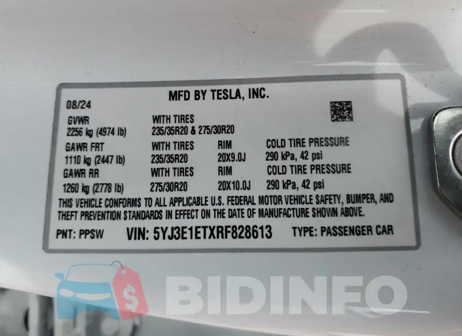 5YJ3E1ETXRF828613 Photo# 12