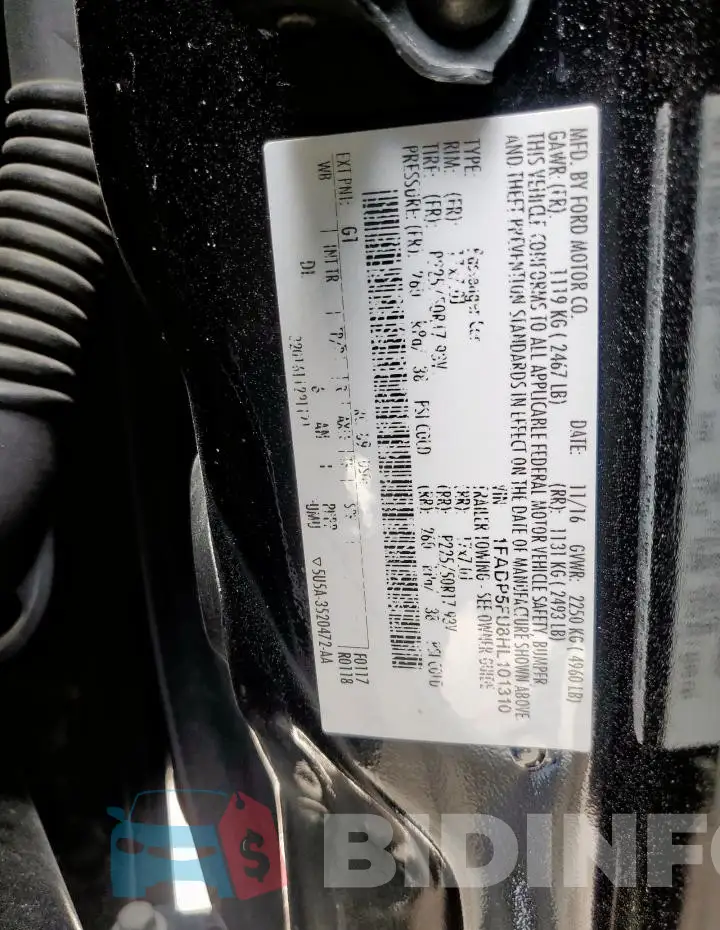 1FADP5FU8HL101310 Photo# 13