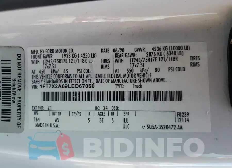 1FT7X2A69LED67060 Photo# 12