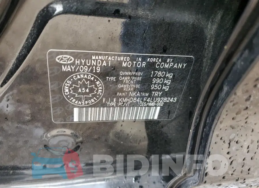 KMHD84LF4LU928243 Photo# 13