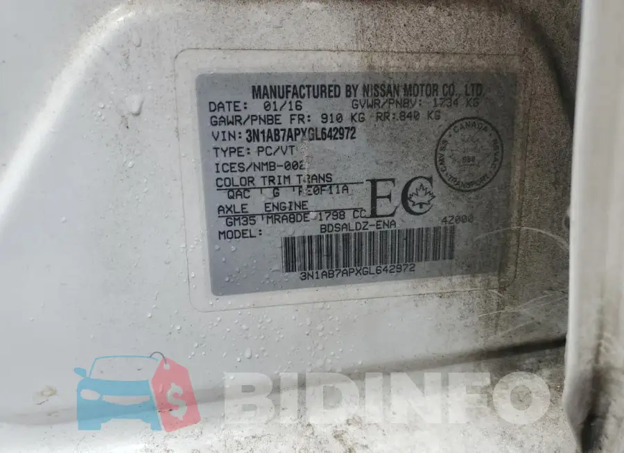 3N1AB7APXGL642972 Photo# 13