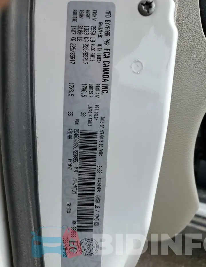 2C4RDGBG5LR230951 Photo# 13