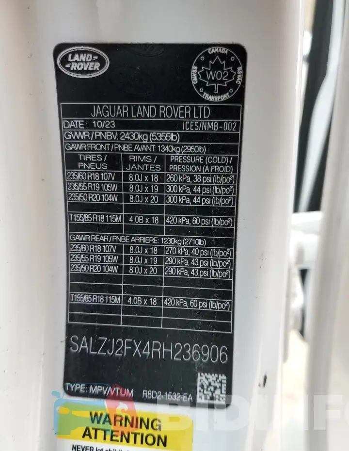 SALZJ2FX4RH236906 Photo# 14